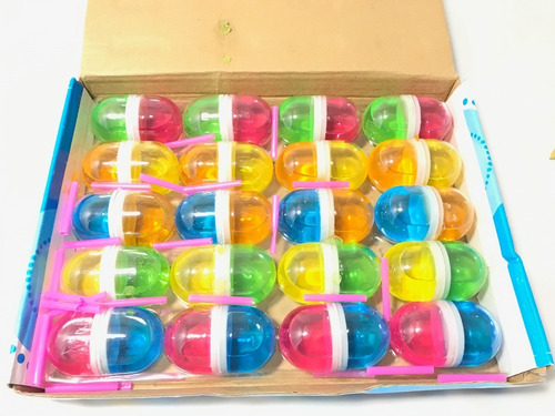 80 Capsulas Slime Crystal Fiesta Piñata Negocio Cumple