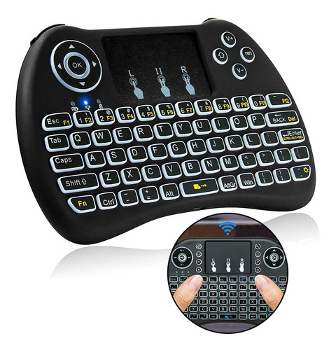 Mini Teclado Inalámbrico De Tv Y Teclado Táctil Luz Led Otec