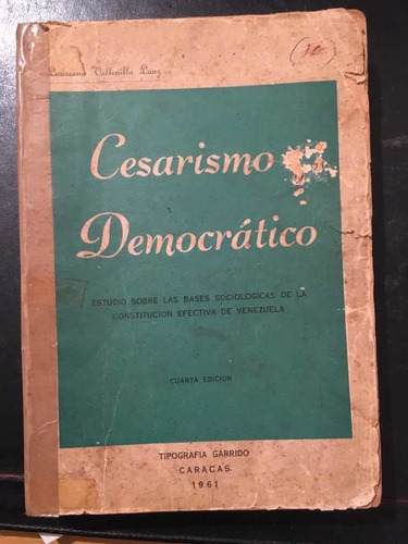Cesarismo Democratico De Vallenilla Lanz