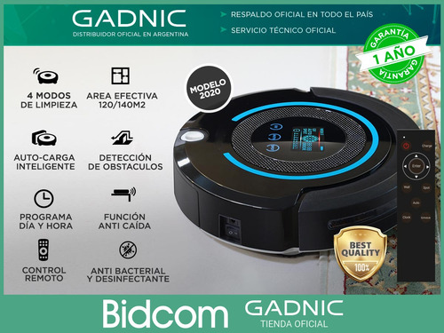 Aspirador Robot Control Remoto Recarga Automatica Gadnic