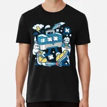 Comprar Remera Personaje De Dibujos Animados De Fishing Box 80s - ¡c