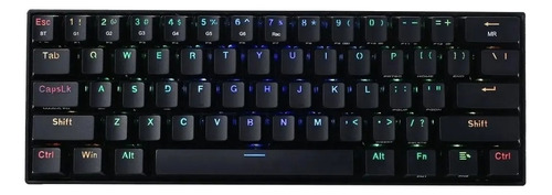 Teclado Mecánico Redragon Wireless Draconic K530-rgb Color del teclado Negro Idioma Inglés US