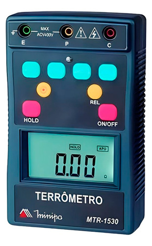 Terrômetro Digital Minipa Mtr-1530 Cat Iv 400v