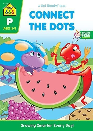 School Zone - Connect The Dots Workbook - 32 Pages,., de School Z. Editorial School Zone Publishing en inglés