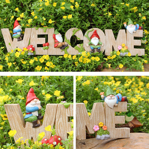 Dwarf Welcome Garden Outdoor Balcony Welcome Decoration Cu