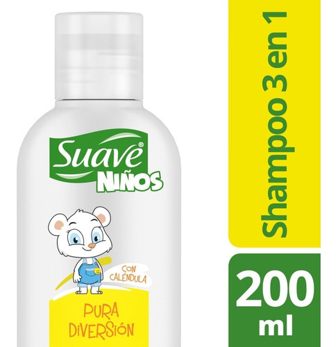 Shampoo Kids Suave 3 En 1 Ph Balanceado X 200 Ml