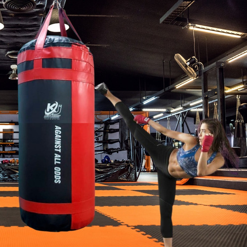 Saco De Boxeo Costal De Box Gordo Jr. 70 Kg Mma Muay Thai Color Rojo