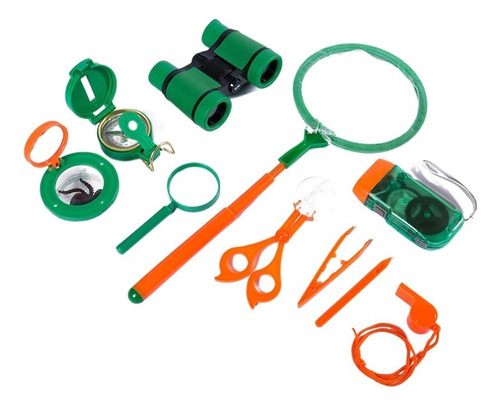 Kit Brinquedos Criança Para Explorar Escoteiro Acampar