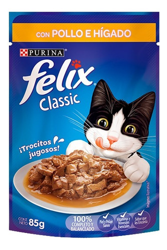 Alimentos Gatos, Felix Purina Caja X 15u. De 85 G Cada Sobre