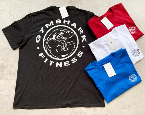 Playera Gymshar Hombre Gym Deportiva Playera Shark Lifting