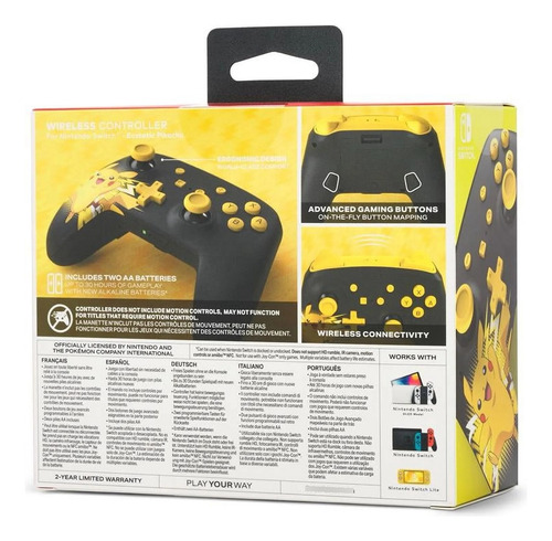 Powera Wireless Controller For Nintendo Switch Pikachu