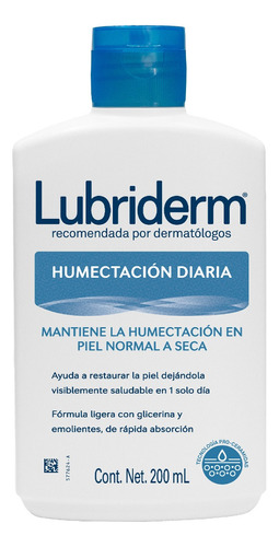  Crema corporal Lubriderm Humectación diaria 200 ml