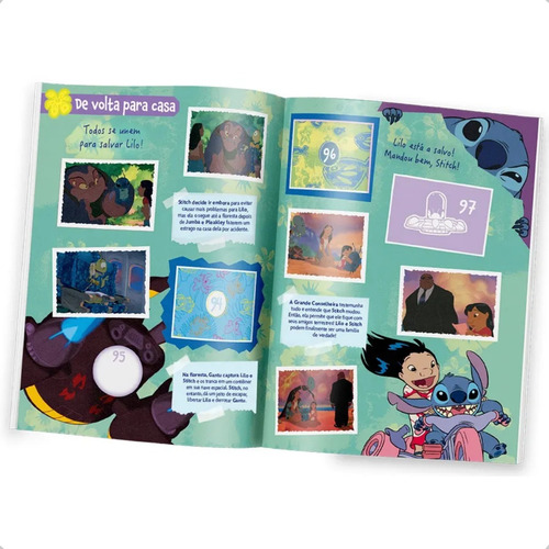 Kit 200 Figurinha Álbum Stitch Abrace Sua Esquisitice 40 Env