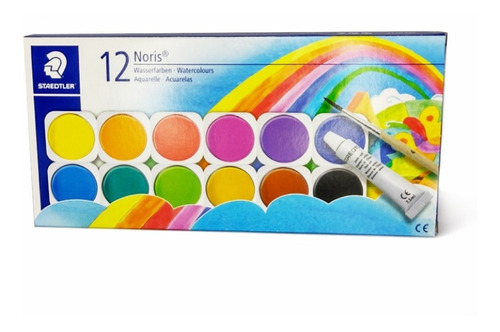 Acuarelas En Pastillas Nories Caja X 12 Unds Staedtler 