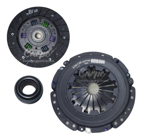 Imagen 2 de 6 de Kit De Embrague Original Valeo Peugeot 206 1.9 Diesel