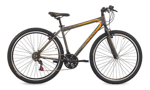 Mountain bike Status Bike Flexus 1.0 R29 21v frenos v-brake Down Pull color grafito/naranja