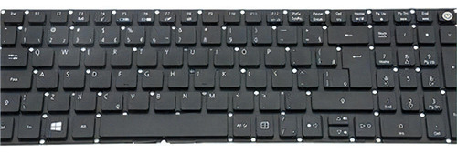 Teclado portátil Acer Aspire F5-573-51lj, Es1-572-3562, color negro, portugués brasileño