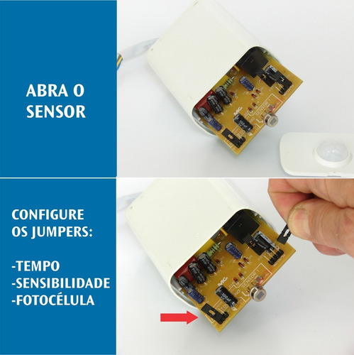Alarme Com 2 Sensores De Movimento + Sirene + Refletor 50w
