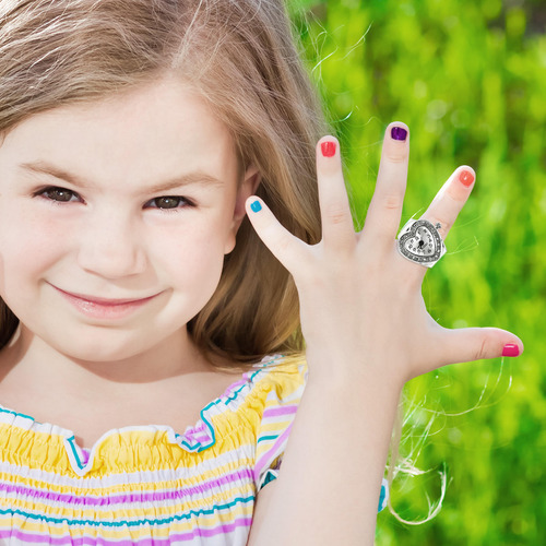 Reloj De Cuarzo Con Forma De Corazón Con Anillo Elástico Par