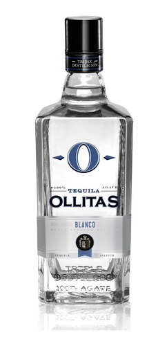 Tequila Ollitas Blanco Triple Destilado 100% Agave
