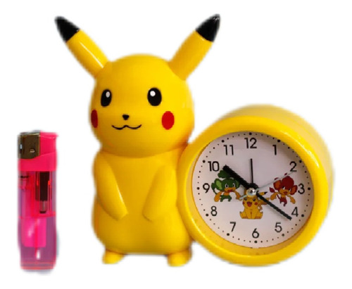 Reloj Despertador Pikachu Pokemon Anime Kawaii