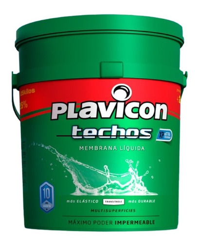 Membrana Líquida Plavicon Techos X25 Kg Impermeable