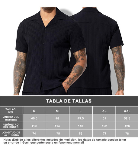 Camisa Casual Con Botones Para Hombre Camisa Manga Corta