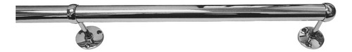Barrote Cromado Para Cortina Con Soportes De 2.80 Mts