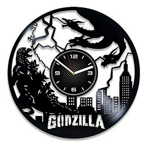 Reloj De Pared Godzilla 12  Vinilo
