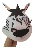 Comprar Disfraz En Goma Eva Animales Selva Cebra Gorrito Cebra