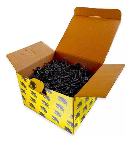 Tornillo Volcanita Negro - 8 X 2 1/2 Pulgada - 290 Pcs