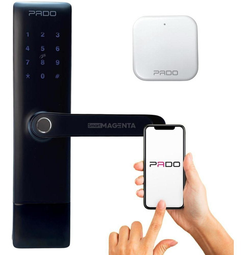 Imagem 1 de 6 de Fechadura Pado Fde600 W Airbnb Coworking Abertura Com Alexa