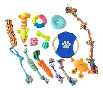 Comprar Set 15 Juguetes Mascota Perro Disco, Pelota, Cuerda Y Otros.
