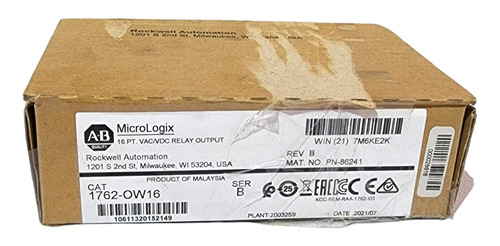 1762-ow16 Modulo De Salidas Para Micrologix Allen Bradley