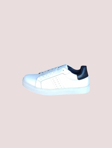 Zapatillas Hombre Cuero Blanco