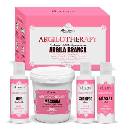 Argilotherapy Plástica Cosmética Capilar All Nature Mini Kit