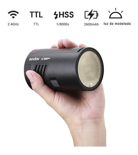 Flash De Bolsillo Godox Ad100 Pro Ttl Hss 100ws