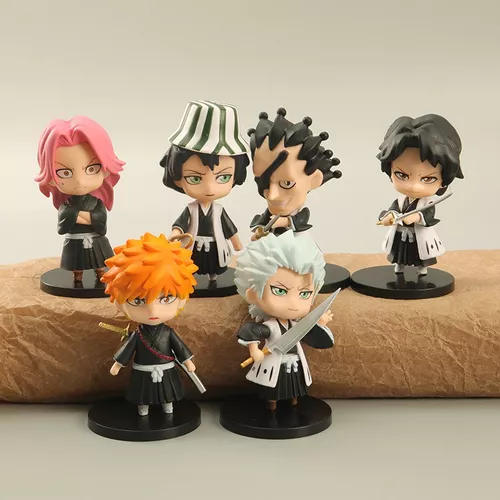 Action Figures Coleção 6 Personagens Bleach Anime Ichigo - Animation Bleach  - #