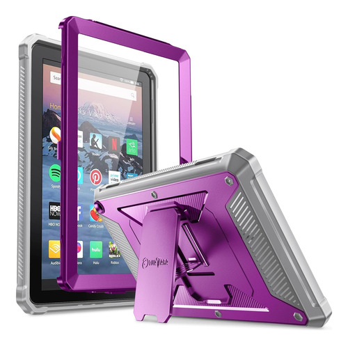 Fintie Funda P/ Amazon Tablet Fire Hd 8 Hd 8 Plus Purpura