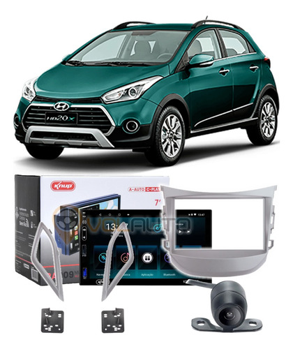 Kit Central Multimidia Android Auto Carplay Hb20s 2017 18 19