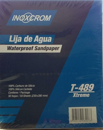 Lija Al Agua Con Carburo De Silicio Grano 280 (50 Hojas)