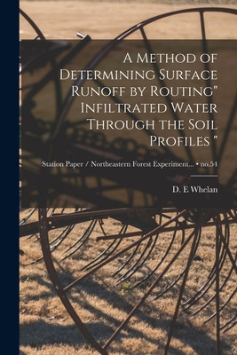 Libro A Method Of Determining Surface Runoff By Routing I...