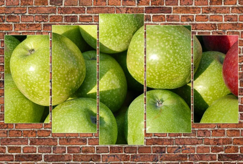 Cuadro 60x100cm Manzana Apple Fruta Deco Cocina M7