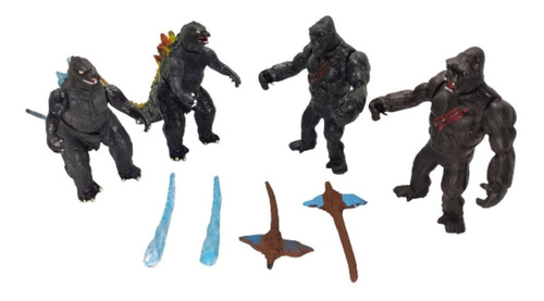 Juguetes Godzilla Vs. Kong King Monarch Figuras Articulables