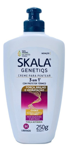 Crema De Peinar Skala 3 En 1 Protector Termico 250g