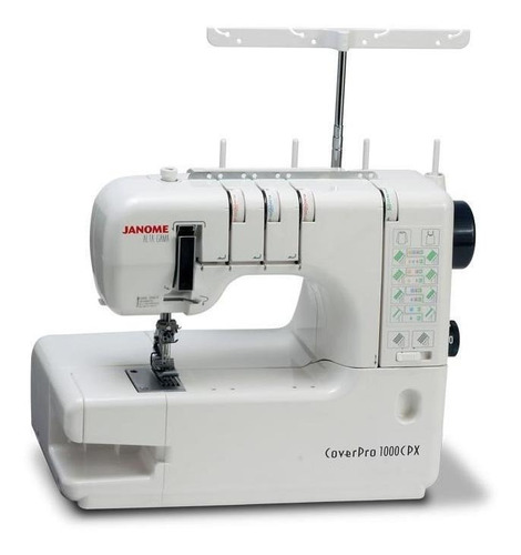 Máquina de coser collareta Janome Cover Pro 1000CPX portable blanca 220V