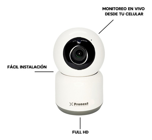Camara Wifi Pronext P/bebes 360 Full Hd Audio Bidireccional