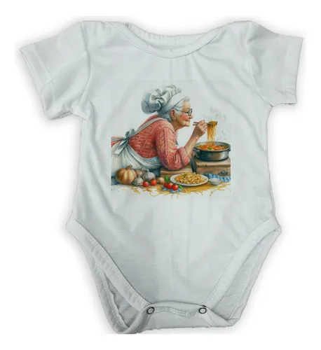comprar Body Bebe Abuela Cocinando Pasta Con Amor Comida