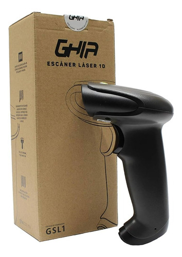 Lector De Código De Barras Ccd 1d Ghia Con Cable Usb Y Base (Reacondicionado)
