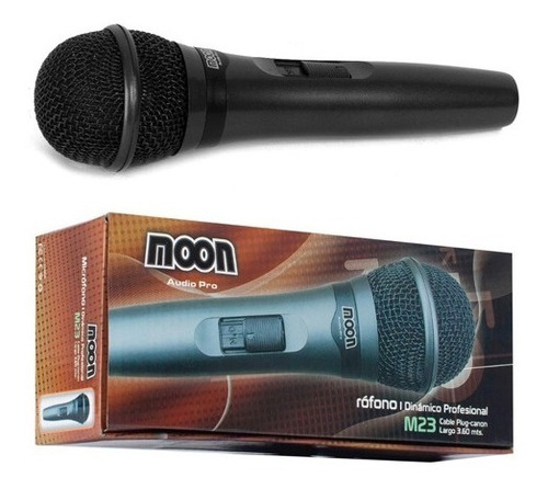 Microfono Dinamico Moon M23 Con Cable 3,60 Mejor Precio Gtia
